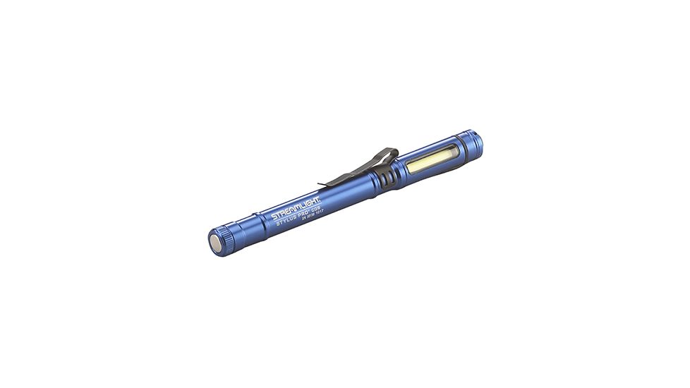 Streamlight Stylus Pro COB USB Rechargeable Penlight with 19in USB Cord, Clam, Blue 66706