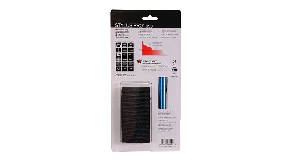 Streamlight Stylus Pro Usb Rechargeable Penlight, Blue - 66140
