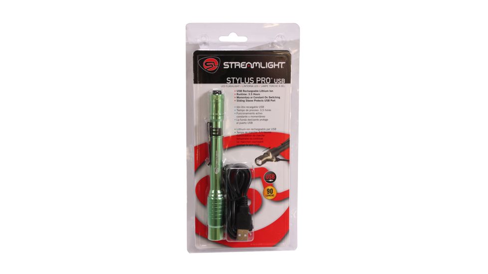 Streamlight Stylus Pro Usb Rechargeable Penlight, Lime Green - 66144