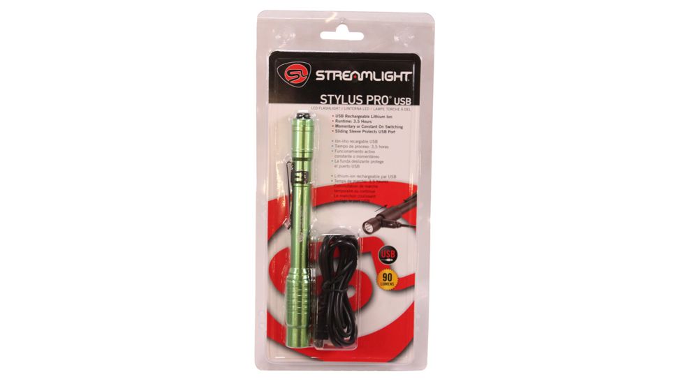 Streamlight Stylus Pro Usb Rechargeable Penlight, Lime Green - 66145
