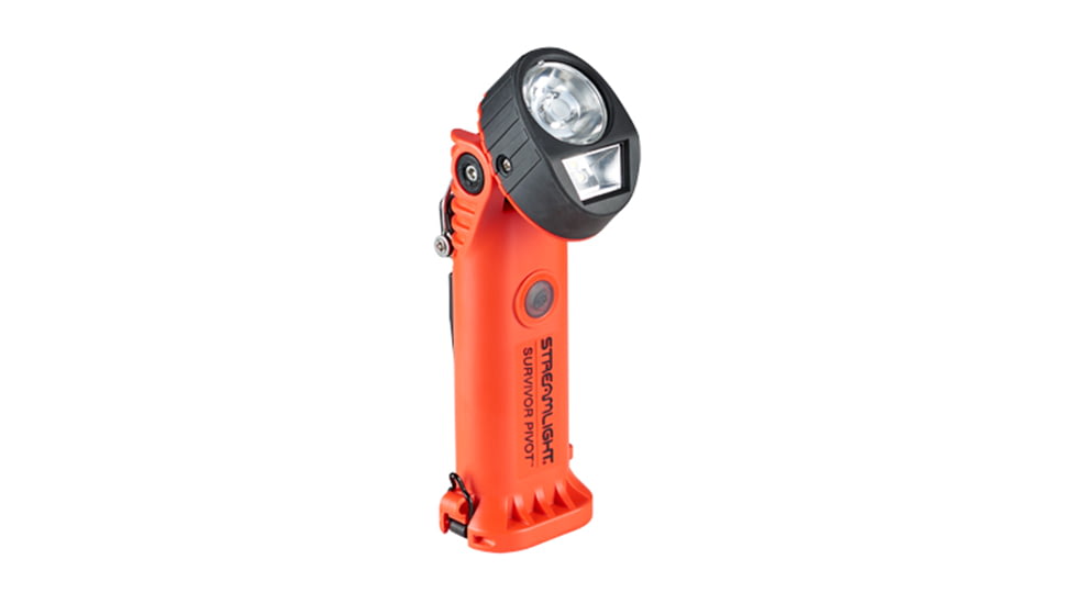 Streamlight Survivor Pivot Lithium-ion Rechargeable 325 Lumens LED Flashlight, Orange, 91803