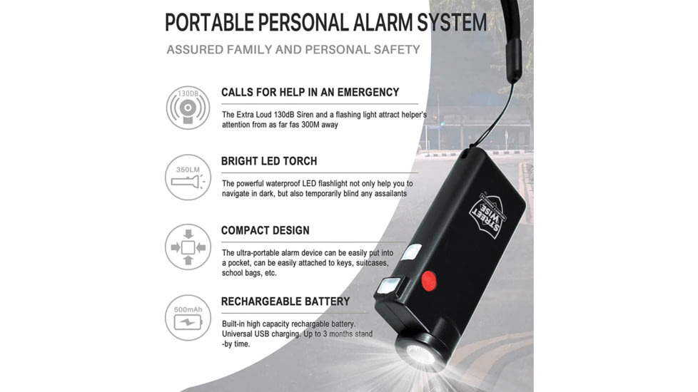 StreetWise Security Products Knight Light Alarm/Flashlight