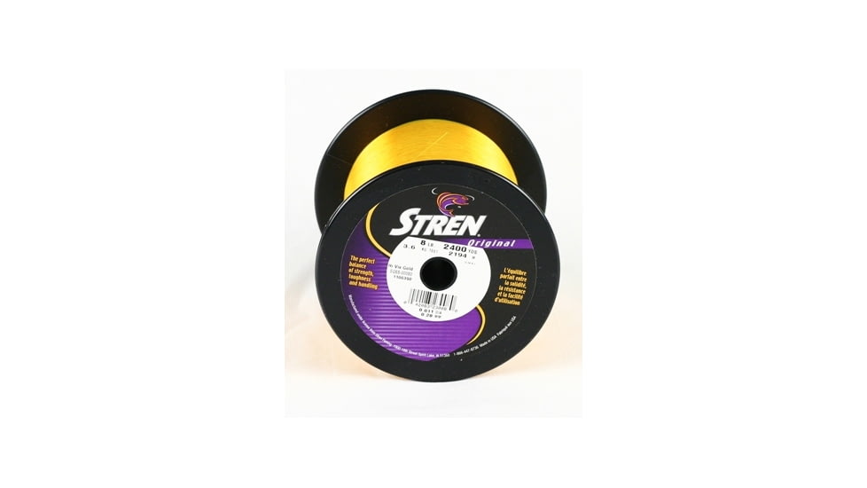 Stren Original Mono Bulk Spool 8lb 2400yd Hi-Vis Gold, SGSS-00080
