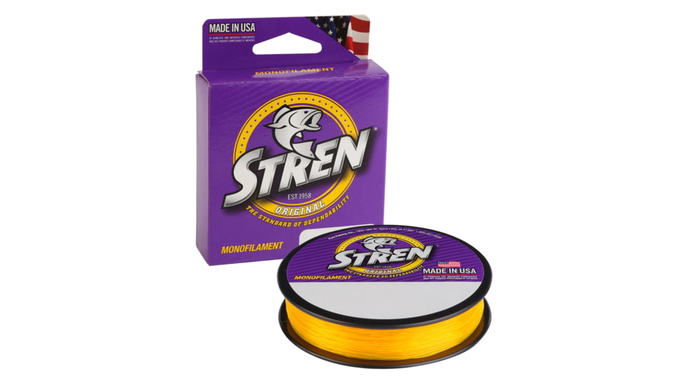 Stren Original Monofilament Line, 0.011in/0.27mm, 8lb/3.6kg, 100yd/91m, Hi-Vis Gold, SOPS8-GD