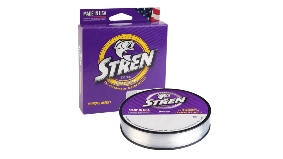 Stren Original Monofilament Line, 0.011in/0.27mm, 8lb/3.6kg, 330yd/301m, Clear/Blue Fluorescent, STFS8-26