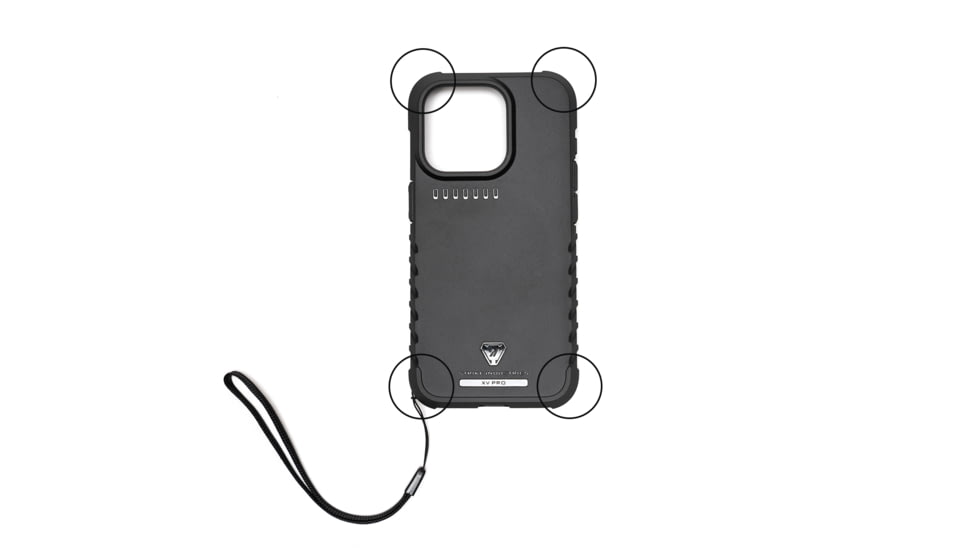 Strike Industries iPhone 15 Pro Case w/MagSafe, Black, SI-FPC-I15-PRO