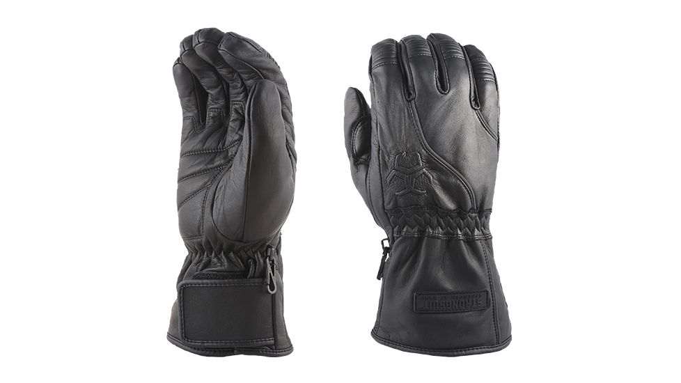 StrongSuit Strokers Ace Motorcycle Glove Small, Black 20700-S