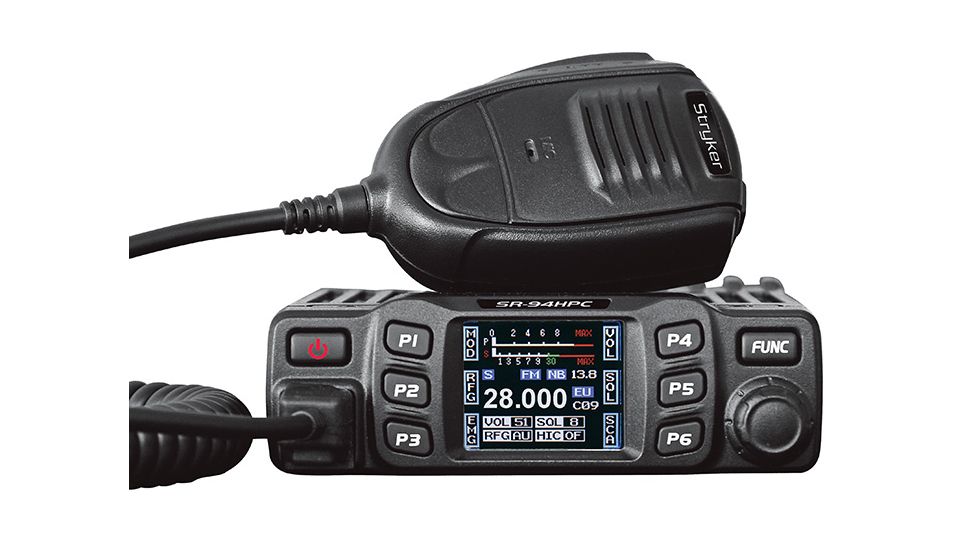 Stryker 10 Meter Amateur Ham Mobile Radio Am Slim, Black SR94HPC