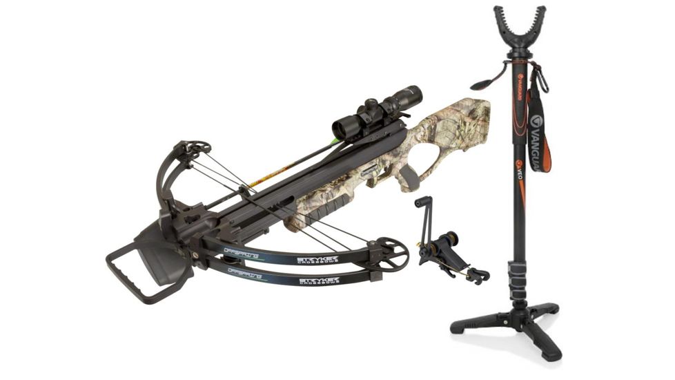 Stryker Offspring Crossbow Pkg, Black, A12956 W/ Vanguard Veo Shooting Stick