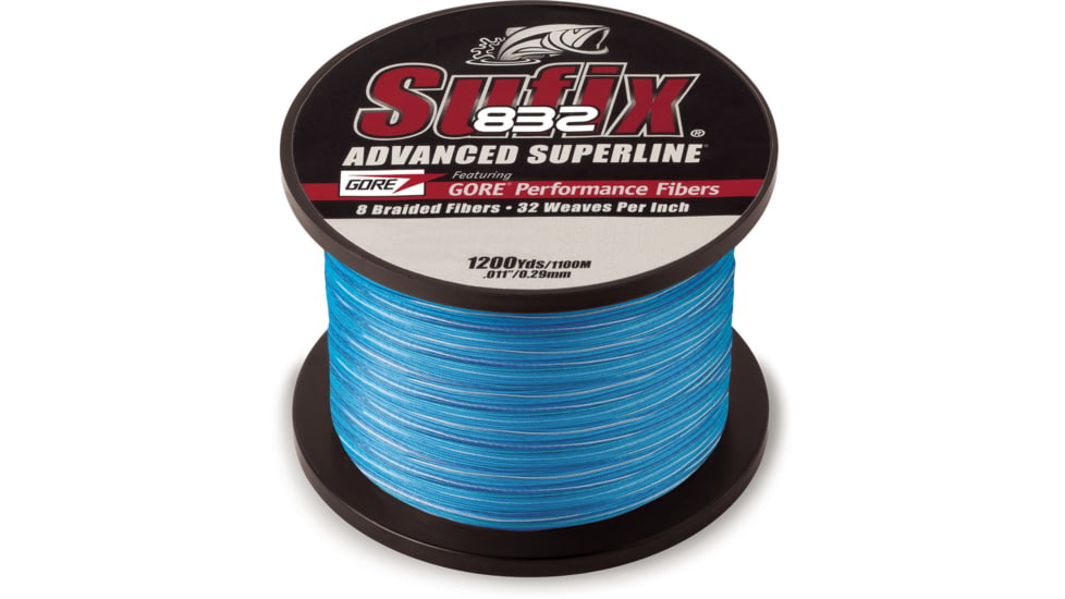Sufix 832 Braid 10lb Line, Coastal Camo, 1200 Yds, 660-310CC