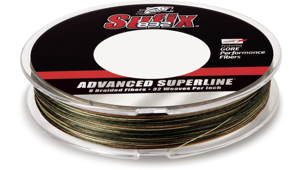 Sufix 832 Braid 15lb Line, Camo, 300 Yds, 660-115CA