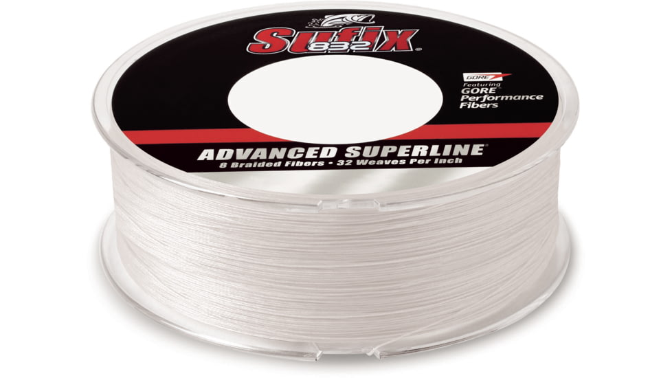Sufix 832 Braid 30lb Line, Ghost, 600 Yds, 660-230GH