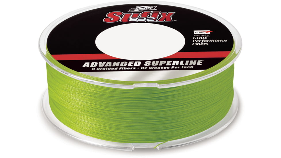 Sufix 832 Braid 65lb Line, Neon Lime, 600 Yds, 660-265L