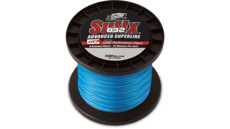 Sufix 832 Braid 15lb Line, Coastal Camo, 3500 Yds, 660-415CC