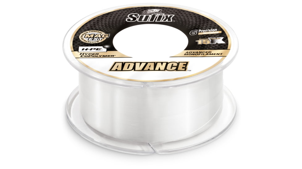 Sufix Advance Monofilament 4lb 330yd Clear, 604-104