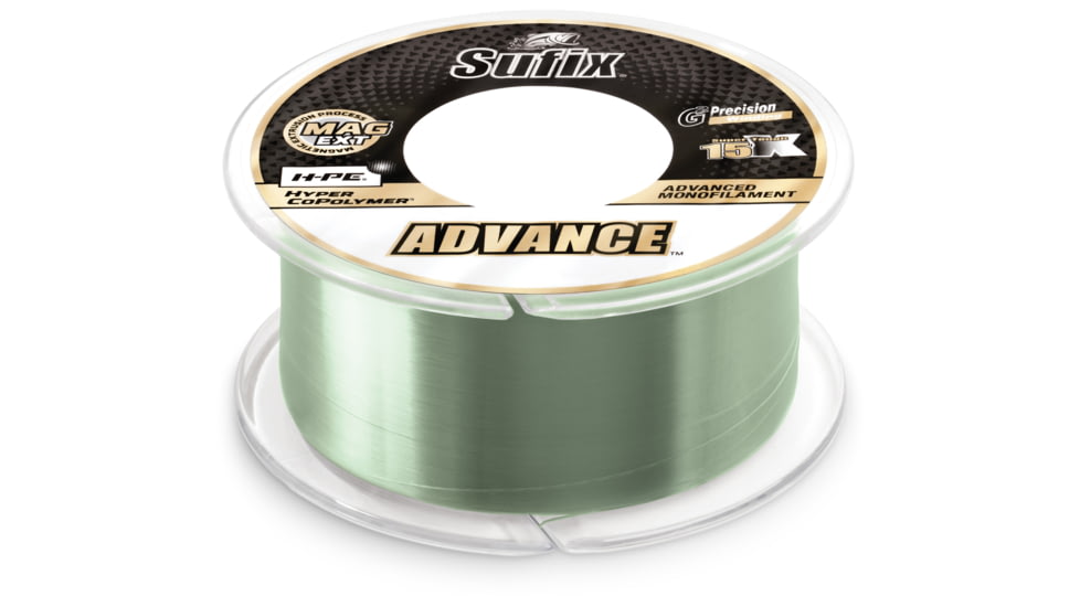 Sufix Advance Monofilament 4lb Low-Vis Green - 330yd, 604-104G