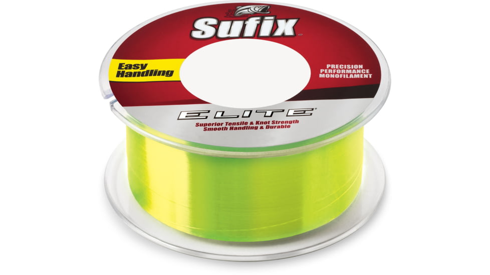 Sufix Elite 12lb Line, Hi-Vis Yellow, 330 Yds, 661-112Y