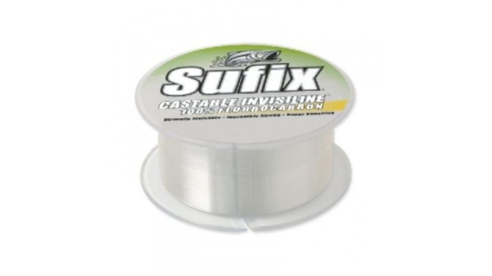 Sufix InvisiLine Casting Fluorocarbon 14 lb Clear 100YDS, Clear 766938