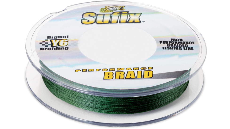 Sufix Performance Braid 10lb Line, Low-Vis Green, 100 Yds, 663-910G