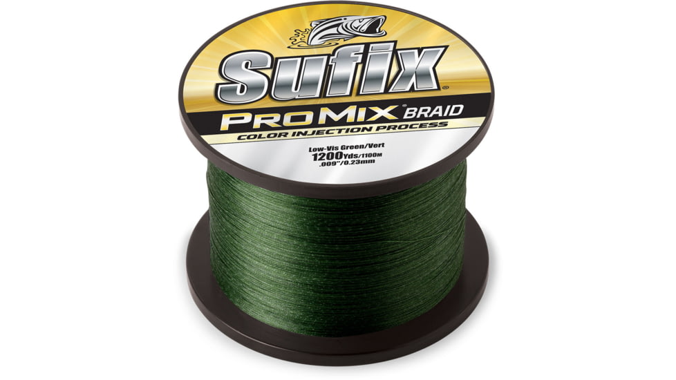Sufix ProMix Braid 20lb Line, Low-Vis Green, 1200 Yds, 630-320G