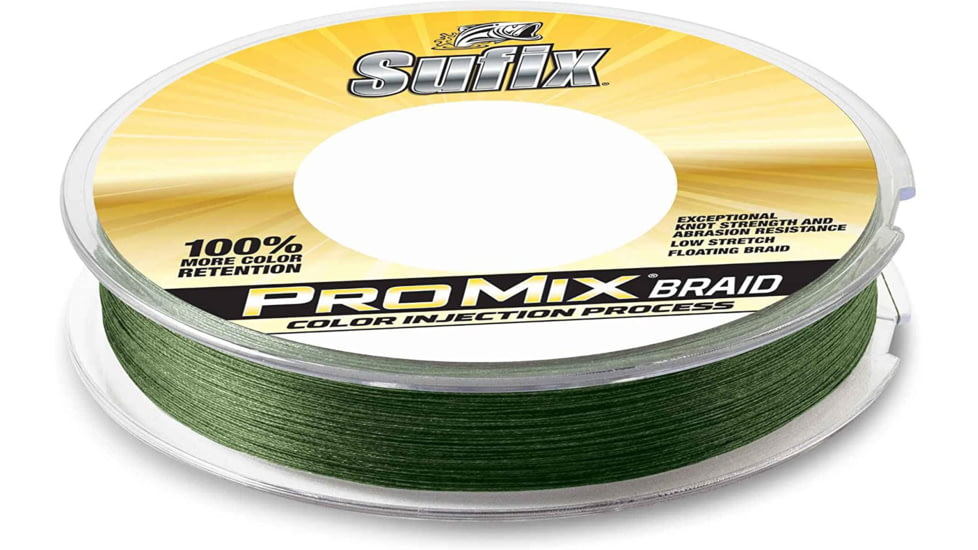 Sufix ProMix Braid 6lb Line, Low-Vis Green, 150 Yds, 630-006G