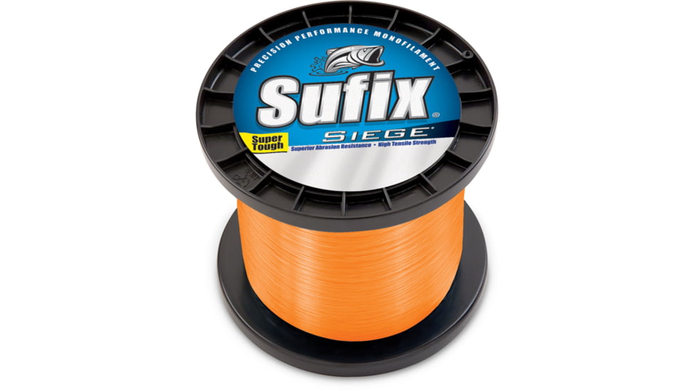 Sufix Siege 17lb Line, Neon Tangerine, 3000 Yds, 662-317NT