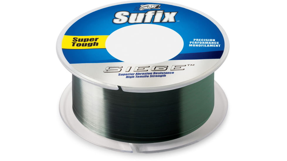 Sufix Siege 4lb Line, Smoke Green, 330 Yds, 662-104G