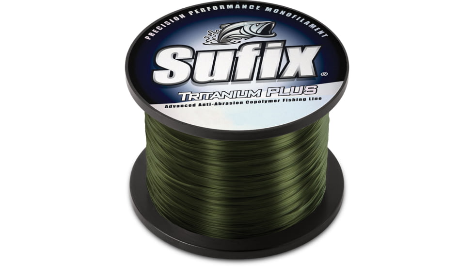 Sufix Tritanium Plus 12lb Line, Dark Green, 1200 Yds, 696-112G