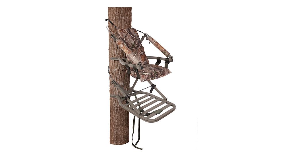 Summit Treestands Explorer SD, Open Front Climbing Stand, 20x36in Platform 285655