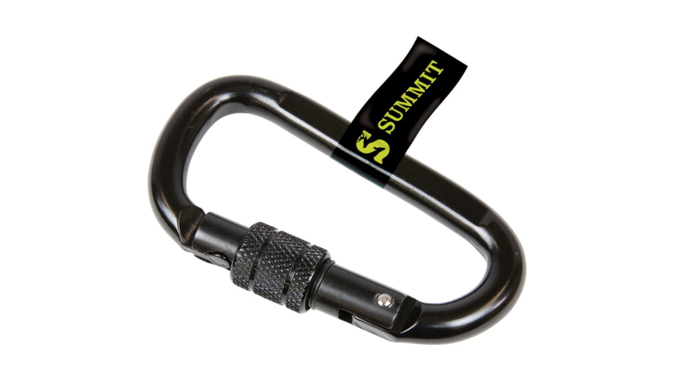 Summit Treestands Locking Carabiner, 1 Pack, Black, SU83125