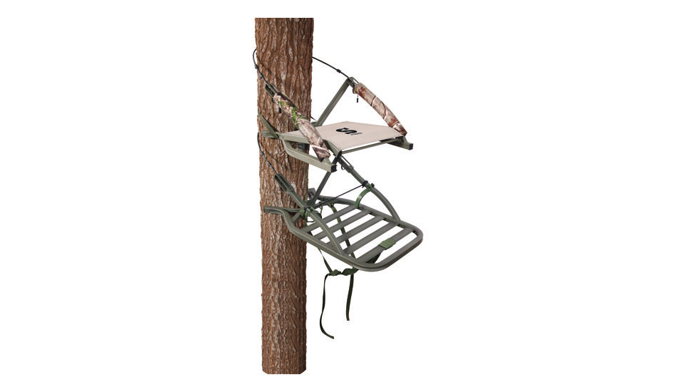 Summit Treestands Sentry SD, Open Front Climbing Stand, 20x24.75in Platform 285644