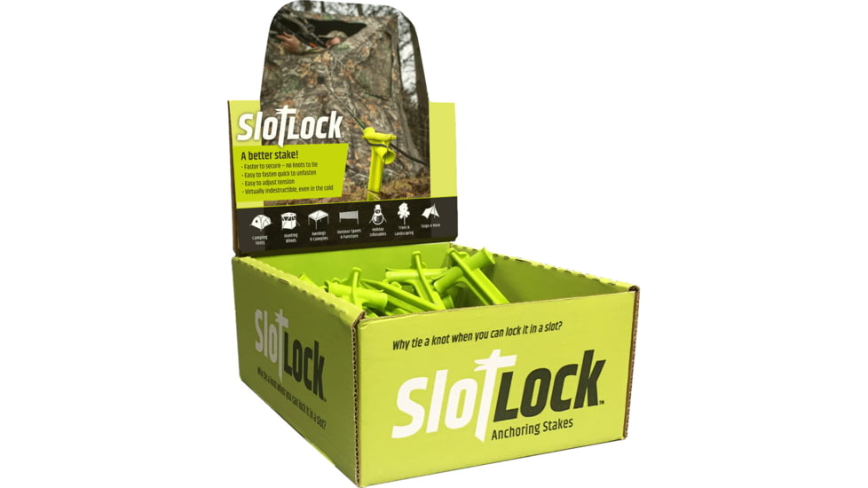 Summit Treestands SlotLock Blind/Tent Anchoring Stake,9in, 24 pack, 1502941