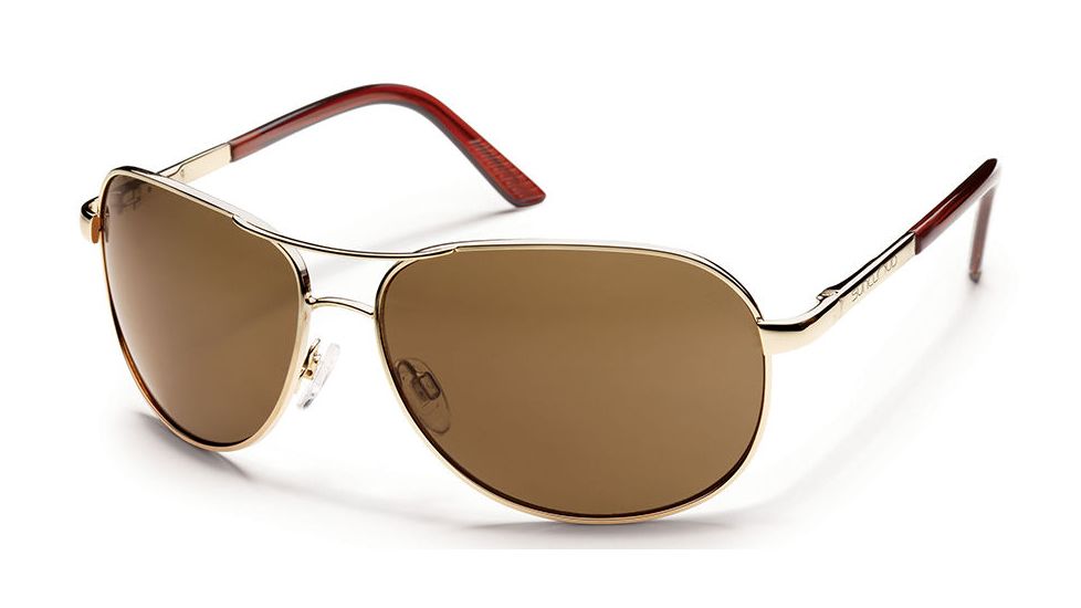 Suncloud Aviator Sunglasses-Gold-Polarized Brown