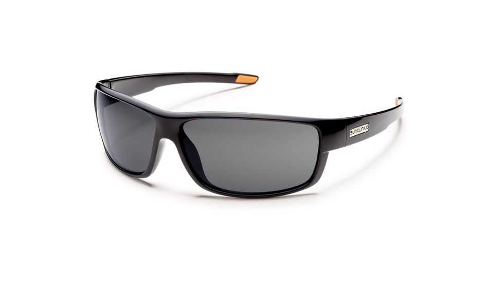 Suncloud Polarized Optics Voucher (New) Sunglasses - Black Frame, Gray Polarized Polycarbonate Lenses S-VCPPGYBK