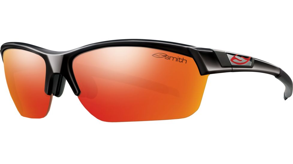 Suncloud Polarized Optics Approach Max Sunglasses-Black-Red Sol-X Mirror