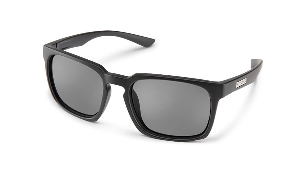 Suncloud Polarized Optics Hundo, Color - Matte Black, Lens Color - Polarized Gray, 20233400356M9