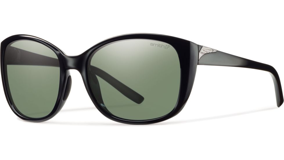 Suncloud Polarized Optics Lookout Sunglasses-Black-ChromaPop Polar Gray Green