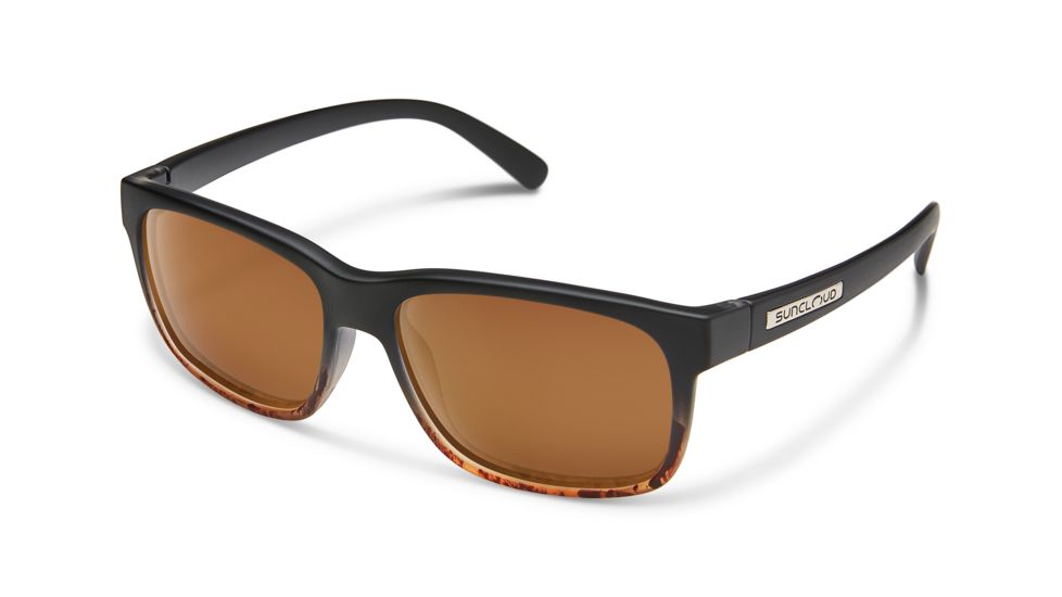 Suncloud Polarized Optics Stand Sunglasses, Black Tortoise Fade S-SDPPBRBTF