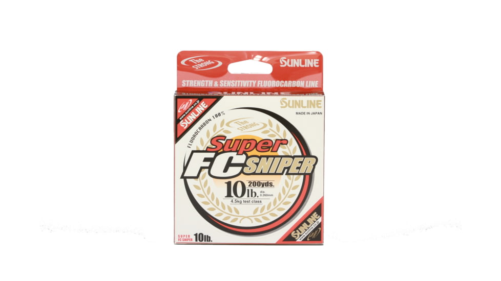 Sunline Super FC Sniper Fluorocarbon Line 18lb 200yd Natural Clear, 63038921