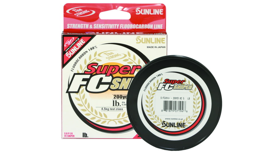 Sunline Super FC Sniper Fluorocarbon Line 8lb 200yd Natural Clear, 63038912