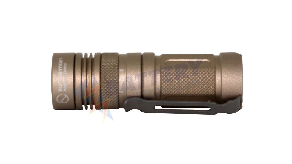 Sunwayman M11R U2 Mr. Elfin 230 Lumens Ultra-compact Magnetic Control Flashlight -  1 x CR123A or 16340 Battery  - Tan SUNWAYMAN-M11R-TAN