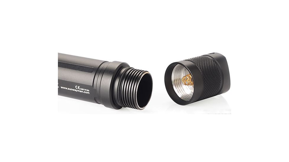 Sunwayman V25C CREE XM-L2 LED Flashlight, 780 Lumens, Black, Runs on 2x CR123A or 1x18650 Battery Not Included SUNWAYMAN-V25C-XML2