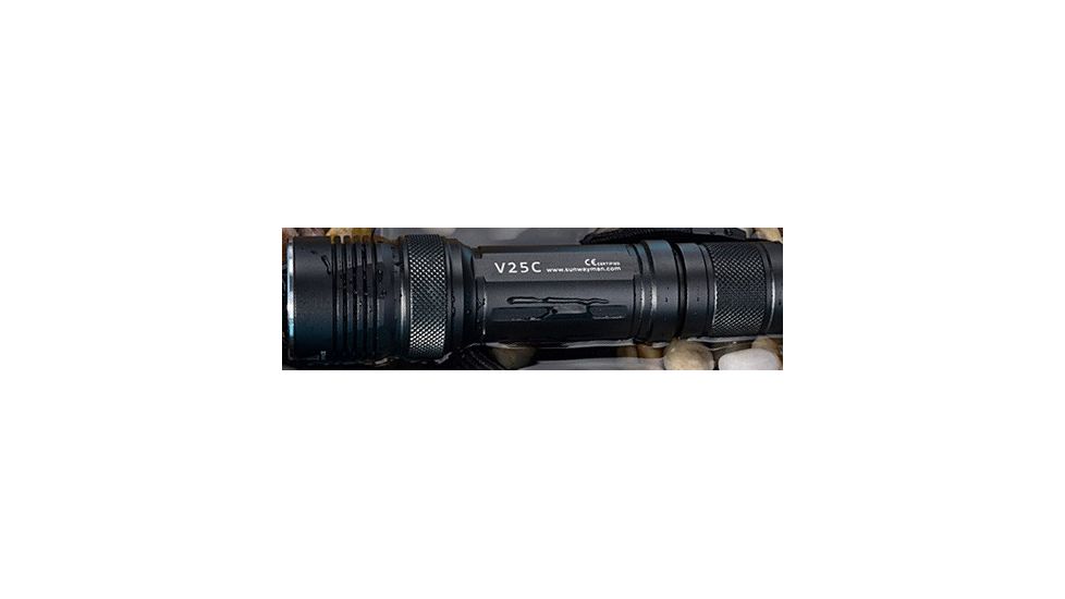 Sunwayman V25C CREE XM-L2 LED Flashlight, 780 Lumens, Black, Runs on 2x CR123A or 1x18650 Battery Not Included SUNWAYMAN-V25C-XML2