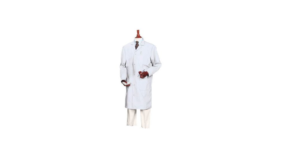 Superior Uniform Unisex Microstat ESD Lab Coats, WORKLON 425-L Blue Short Coats