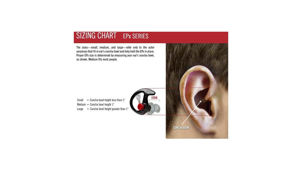 SureFire COMPLY FOAM TIPPED, FULL BLOCK EARPLUGS, MEDIUM, 25 PAIR, CLEAR, Clear, Medium, EP10-MPR-BULK