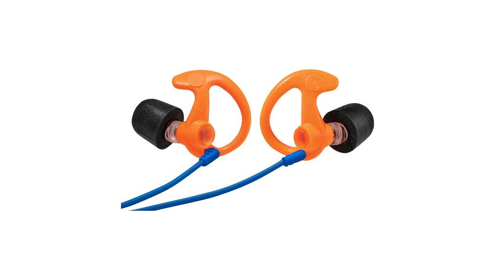 SureFire COMPLY FOAM TIPPED, FULL BLOCK EARPLUGS, MEDIUM, 25 PAIR, ORANGE, Orange, Medium, EP10-OR-MPR-BULK