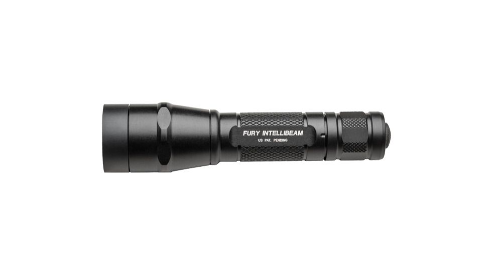 SureFire P2X Fury LED Flashlight w/IntelliBeam Technology, 15-600 Lumens, Black, P2XIB-A-BK