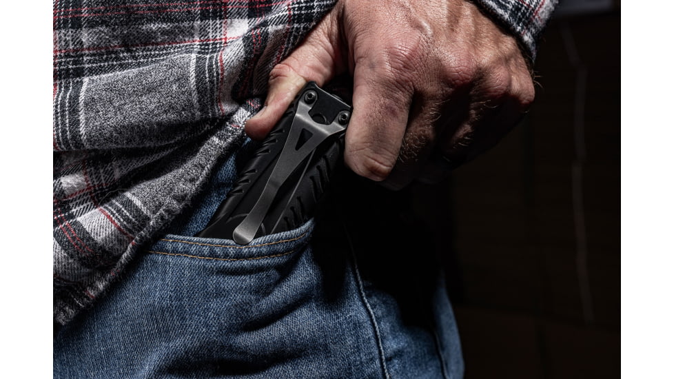 SureFire PLR-C Stiletto Pro II Rechargeable Pocket Light, Multi-Output, 1500 Lumens, Dual 14mm High-Candela Reflectors, Black, PLR-C