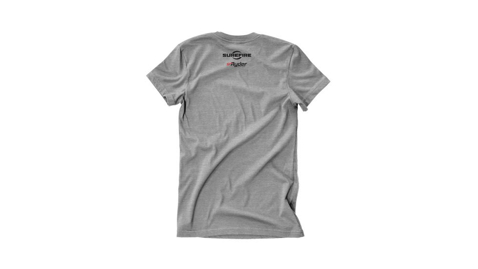 SureFire SF-Ryder T-Shirt,Short Sleeve,Gray,Small SST-RY-GY-01