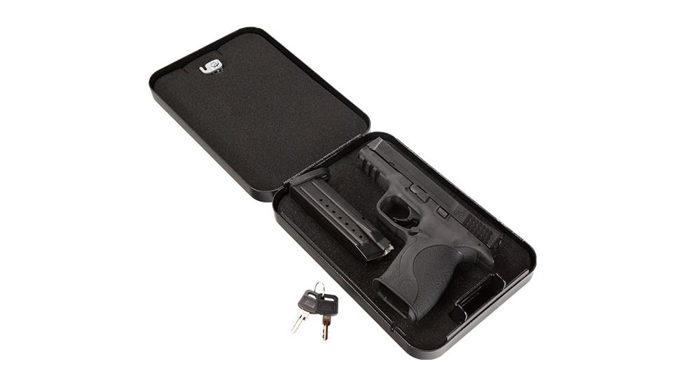 Surelock Security 9.5in Nighthawk Mobile Vault II - Key Lock, Black Powder Coating, 3KEYMLBL
